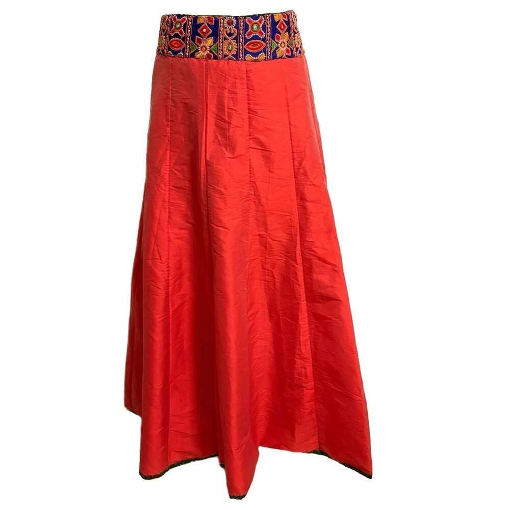 Handmade Indian Lehenga Embroidered A-line Maxi Skirt Boho Ethnic 2X 3X